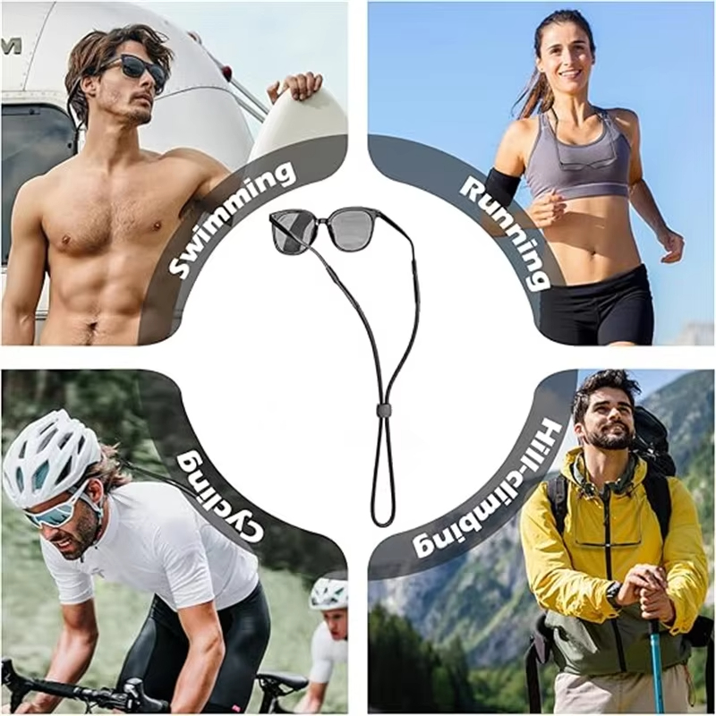 スポーツ用メガネストラップ1個、サングラスホルダー、男女兼用 - Sunglass Retainer Cord のレビューと価格