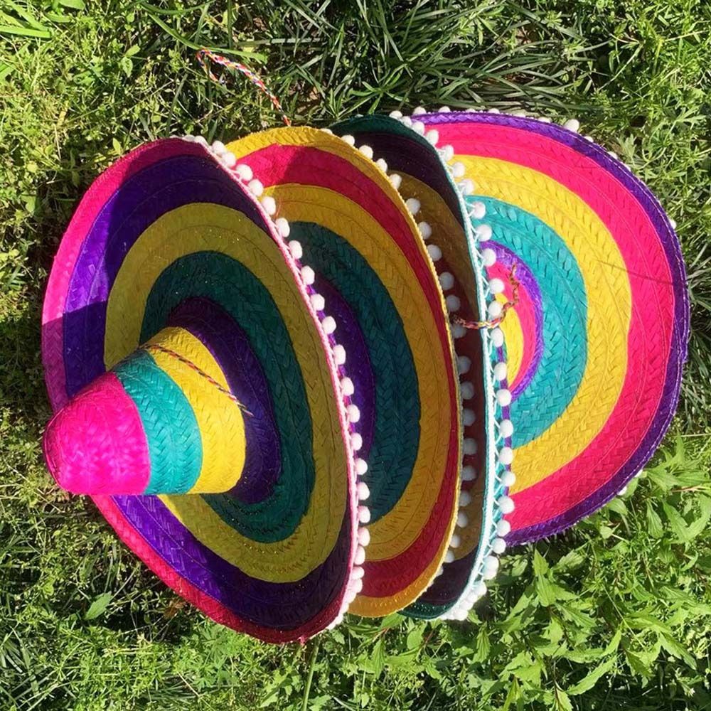 つば広メキシカンパーティーハット天然ストローパナマバケットメ - Bucket Hat Straw のレビューと価格