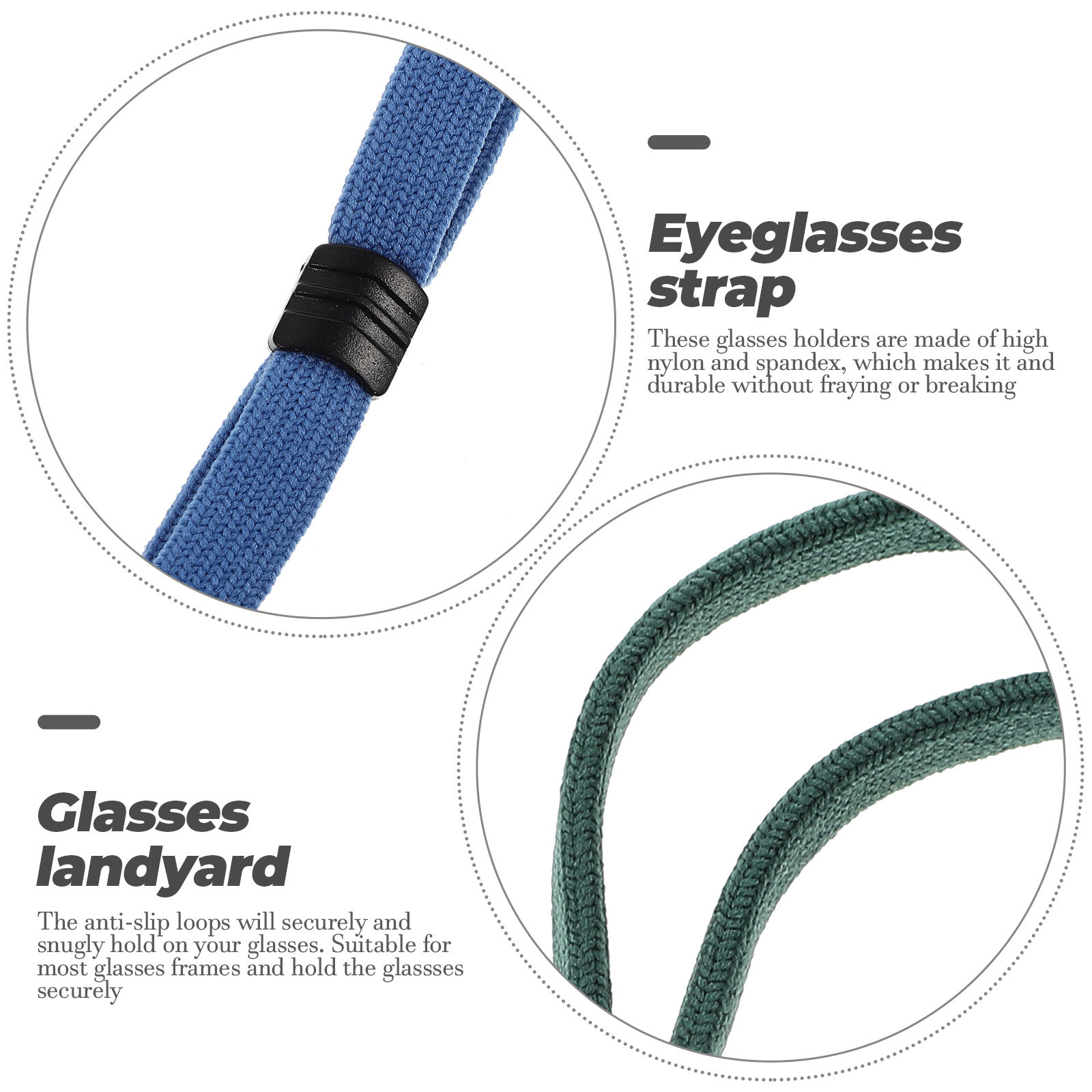 5個入り、調整可能なメガネストラップ。滑り止め加工を施した伸 - Sunglass Retainer Cord のレビューと価格