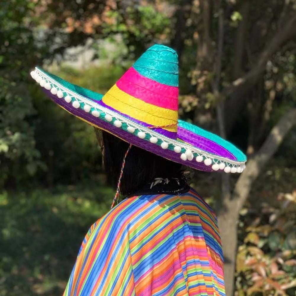 つばの広いメキシコ風パーティーハット、天然素材の麦わら帽子、 - Bucket Hat Straw のレビューと価格