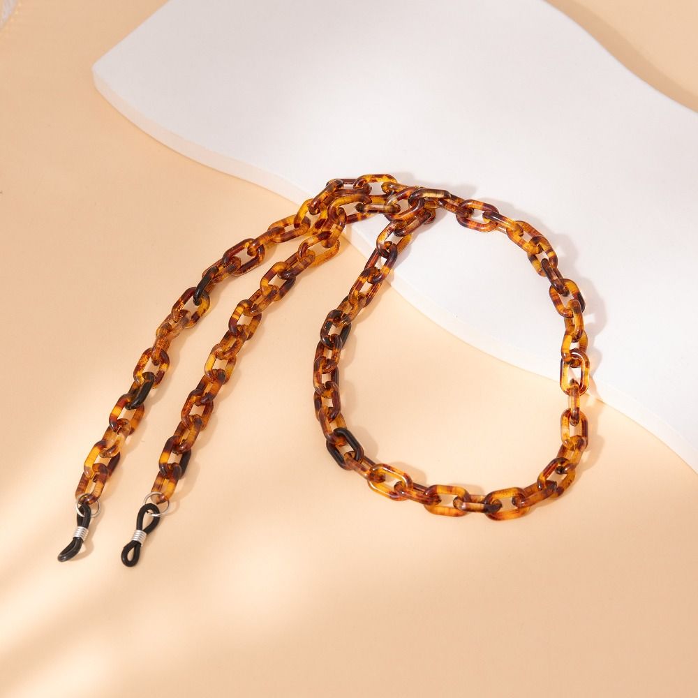 滑り止めヒョウ柄アクリルメガネチェーン紛失防止装飾サングラス - Sunglass Retainer Cord のレビューと価格